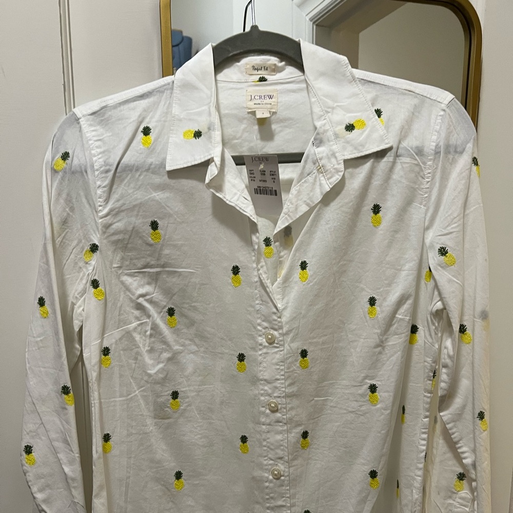 J. Crew Pineapple Button Down
